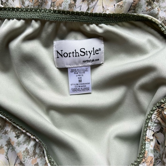 Vintage Green Floral Skirt - Picture 4 of 5